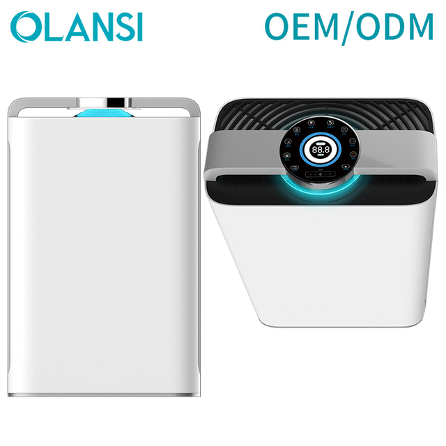 OLANSI K08A Contrôle WIFI CADR 488 Purificateur d'air avec humidificateur Purificateur d'air à faible bruit d'économie d'énergie à faible bruit avec PM2.5
