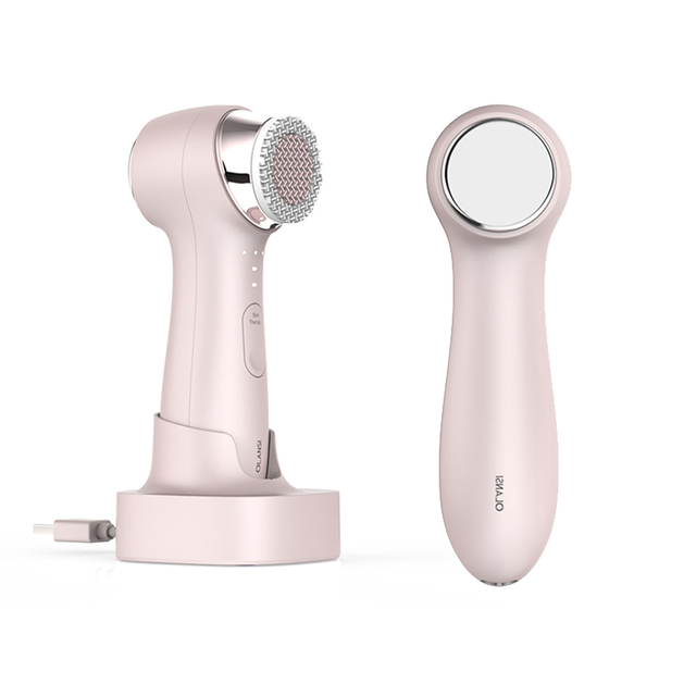 2 en 1 petit visage de nettoyage de profondeur de la machine de nettoyage en profondeur Nutrition par Ultrasonic Importation + Stérilisation UVC pour la tête de brosse