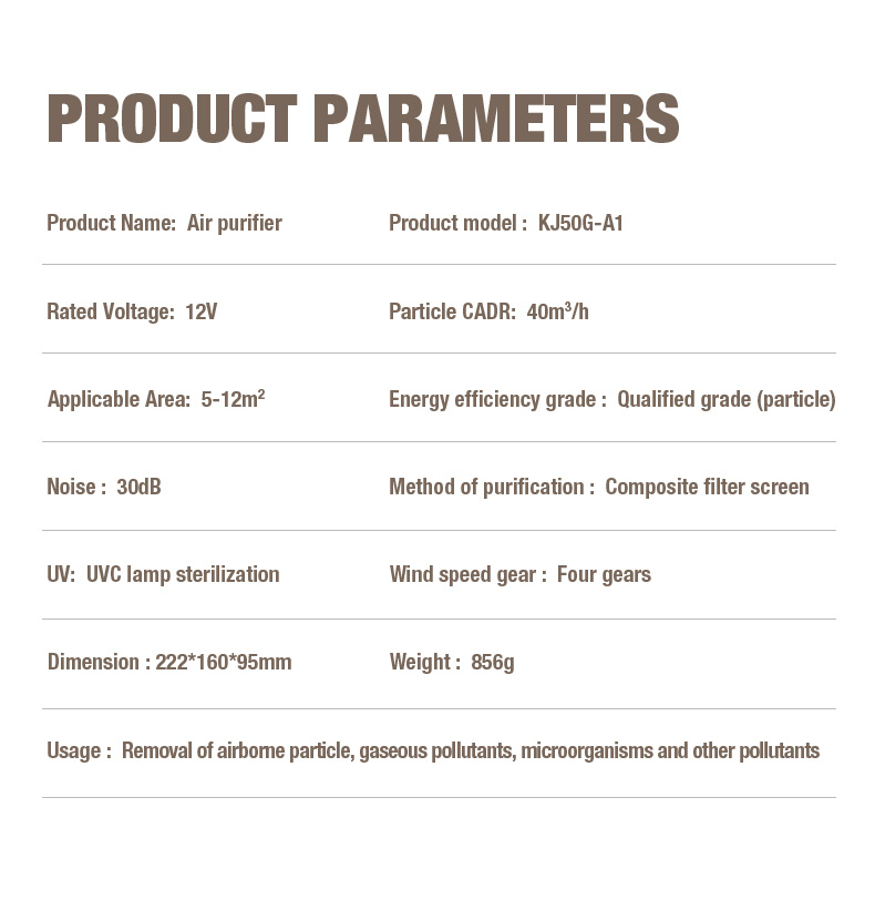 Fournisseur de purificateur d'air Olansi A1 (13)